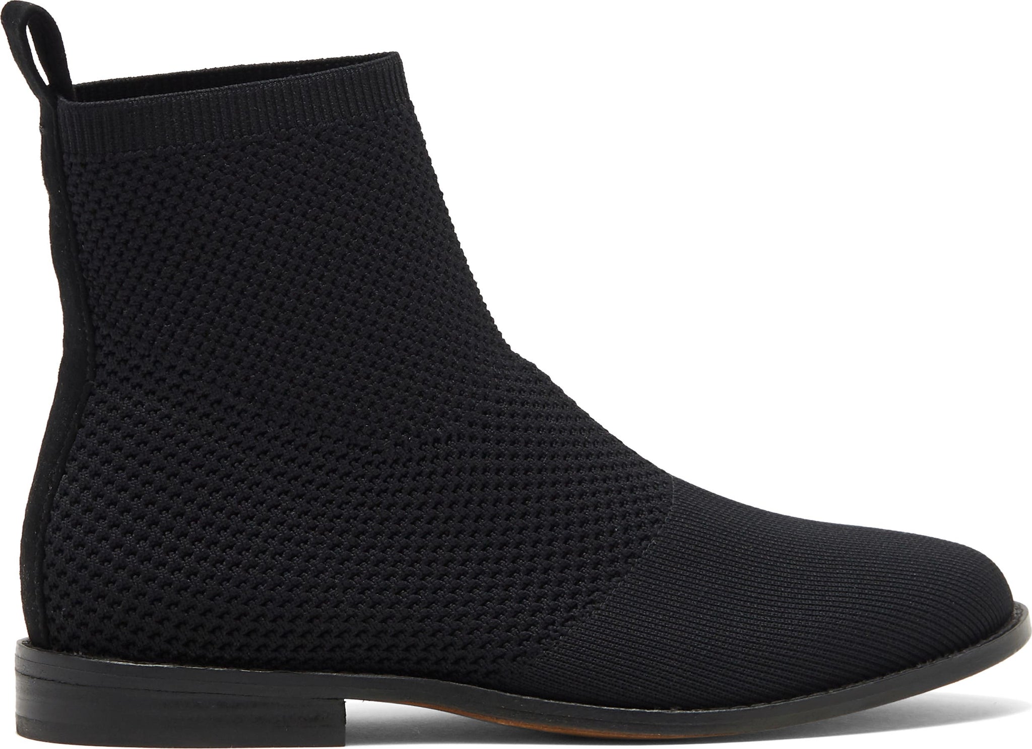 EILEEN FISHER Jude Stretch Knit Bootie, Alternate, color, BLACK