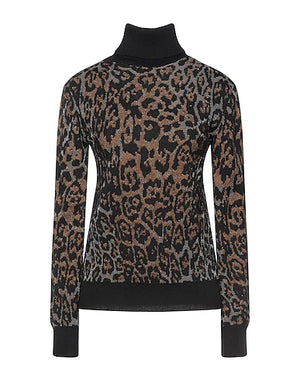 JUST CAVALLI Turtleneck Black 32% Wool, 31% Acrylic, 23% Viscose, 7% Polyamide, 7% Polyester