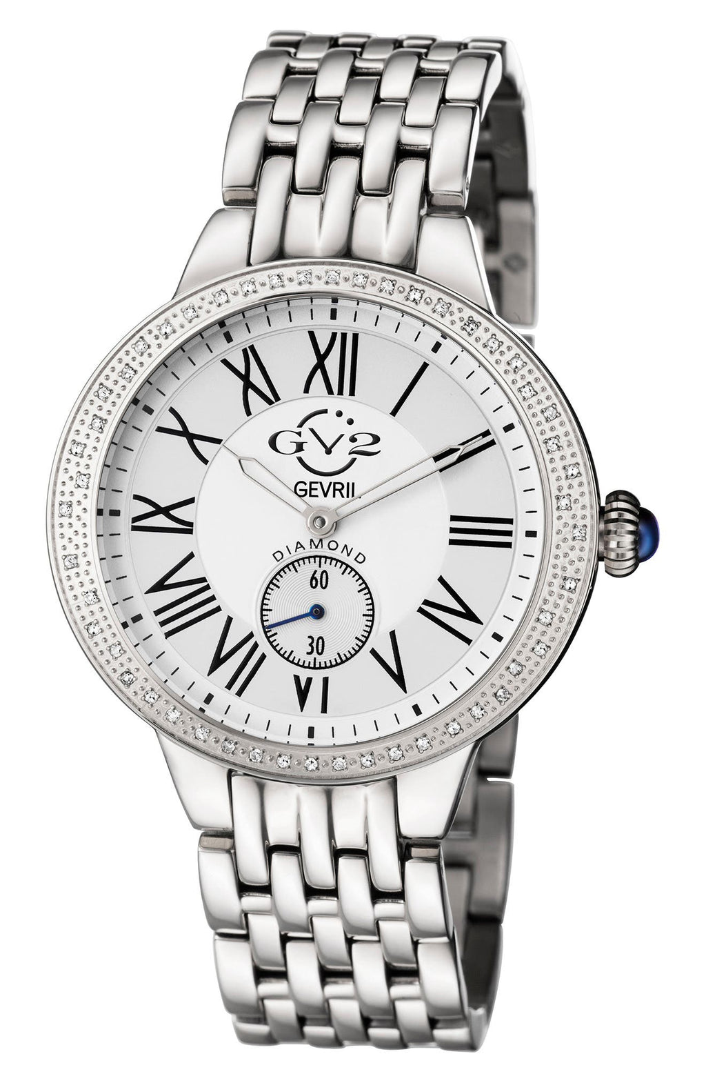 GV2 Astor Diamond Quartz Watch, 40mm - 0.24 ctw, Main, color, STAINLESS STEEL