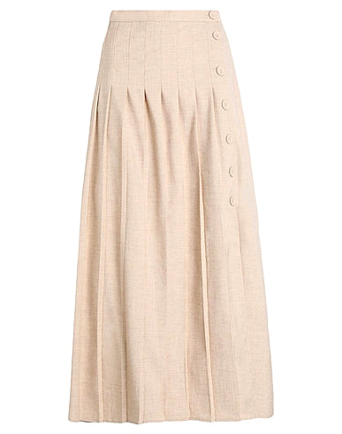 & OTHER STORIES Maxi Skirts Beige 90% Recycled polyester, 8% Viscose, 2% Elastane
