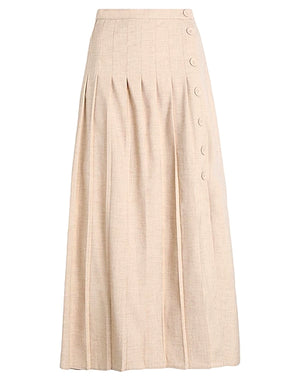 & OTHER STORIES Maxi Skirts Beige 90% Recycled polyester, 8% Viscose, 2% Elastane