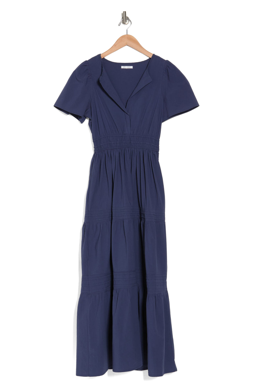 STITCHDROP Tempe Cotton Maxi Dress, Alternate, color, MARINE