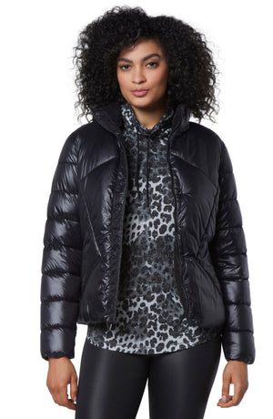 MARC NEW YORK PERFORMANCE Faux Shearling Lined Puffer Jacket, Alternate, color, BLACK
