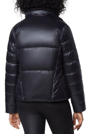 MARC NEW YORK PERFORMANCE Faux Shearling Lined Puffer Jacket, Alternate, color, BLACK
