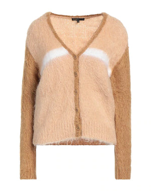 MAJE Cardigan Camel 47% Mohair wool, 39% Acrylic, 12% Polyamide, 2% Elastane