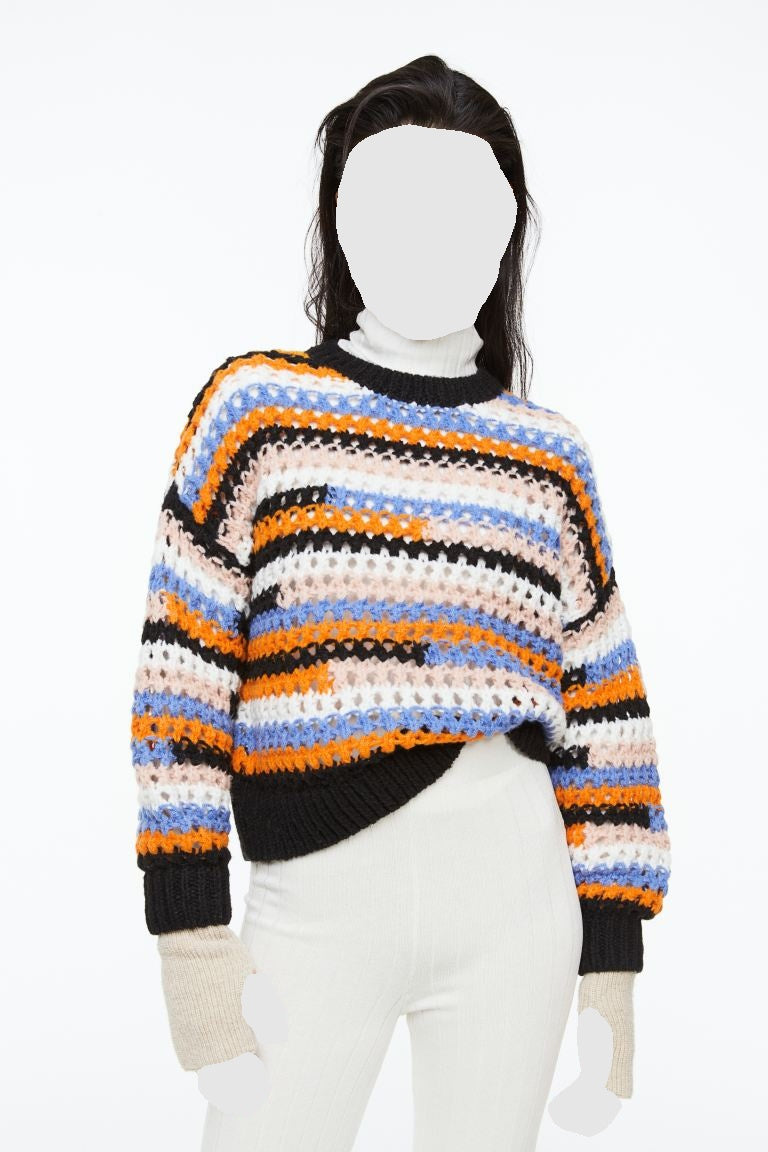 Hole-knit Sweater