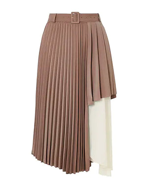 ANDERSSON BELL Midi skirt Khaki 90% Polyurethane, 10% Polyester