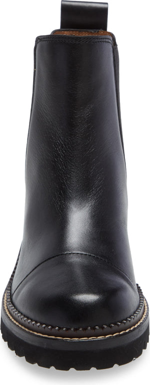 SEE BY CHLOÉ Mallory Lug Chelsea Boot, Alternate, color, BLACK