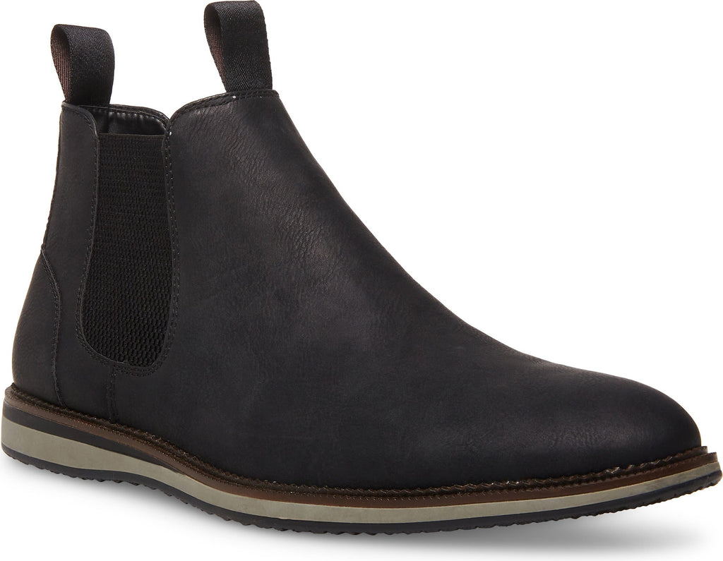 MADDEN Hammon Chelsea Boot, Main, color, BLACK PU LEATHER
