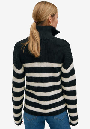 Ellos Women's Pullover Sweater With 1/4-Zip Collar - image 3 of 3