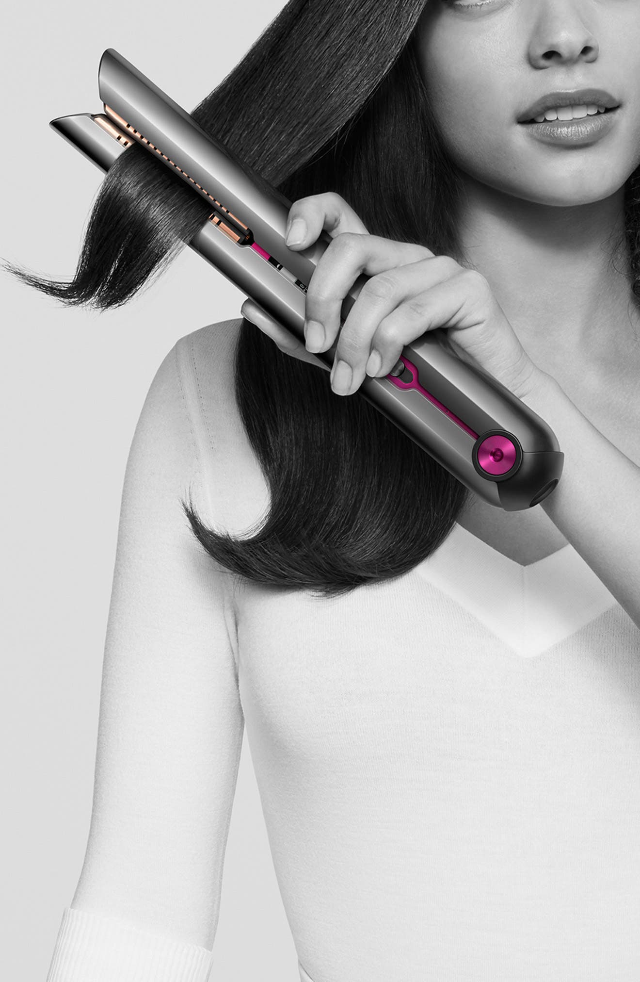 Dyson Corrale<sup>™</sup> Straightener Black Nickel/Fuchsia – Refurbished, Alternate, color, NK/ FU