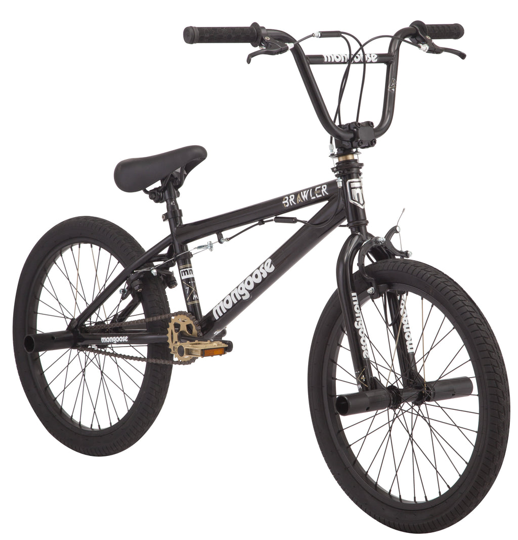 image 0 of Mongoose BRAWLER Boys' Freestyle BMX Bike, 20" wheels, Black
