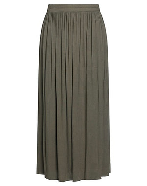 ZAHJR Maxi Skirts Dark green 85% Viscose, 15% Wool