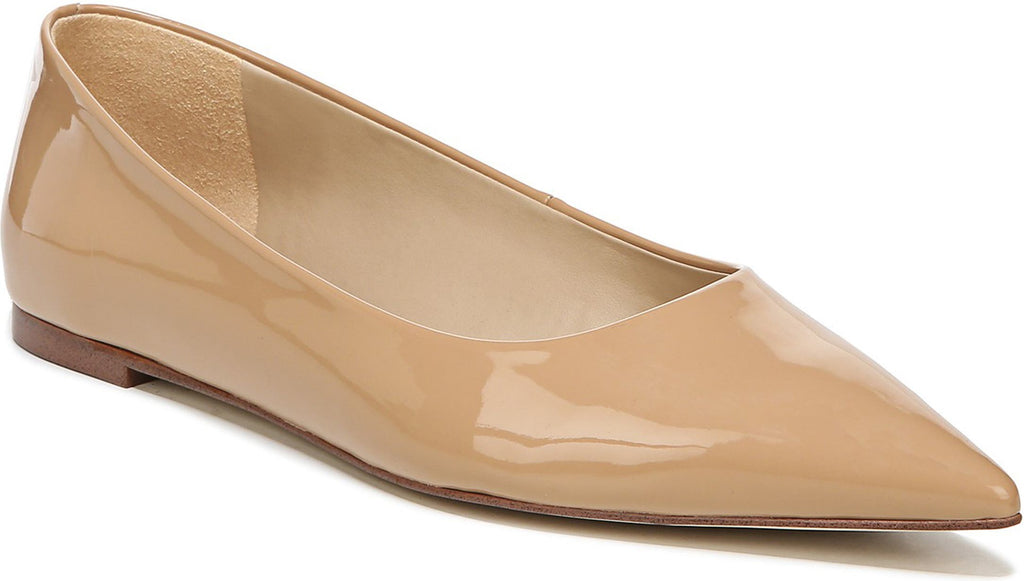 SAM EDELMAN Wanda Pointed Toe Flat - Wide Width Available, Main, color, GOLDEN SAND PATENT