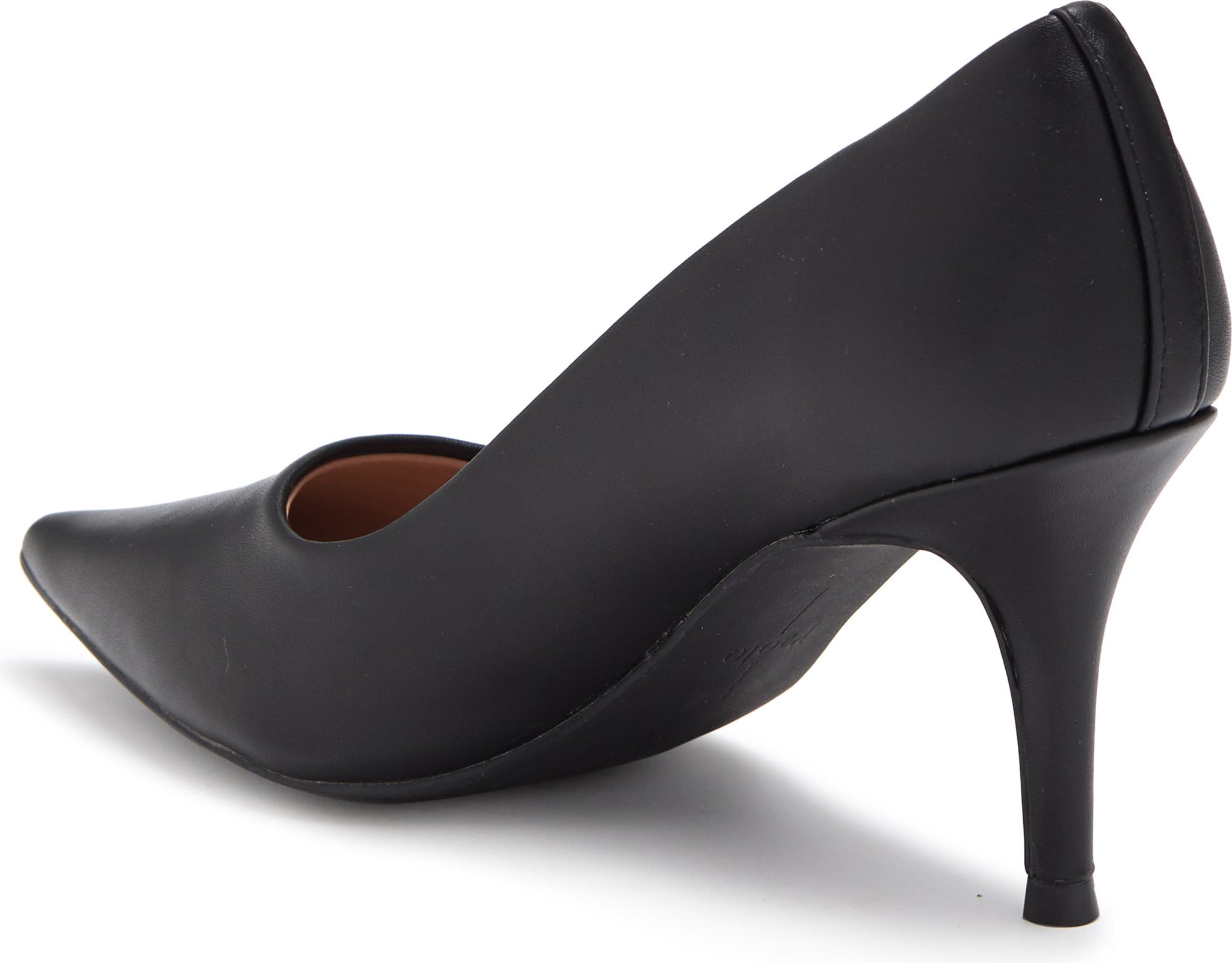 LINEA PAOLO Paris Pointed Toe Leather Pump, Alternate, color, BLACK