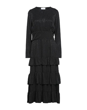 GAëLLE Paris Midi dress Black 100% Viscose