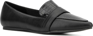 NEW YORK AND COMPANY Verity Houndstooth Loafer, Main, color, BLACK