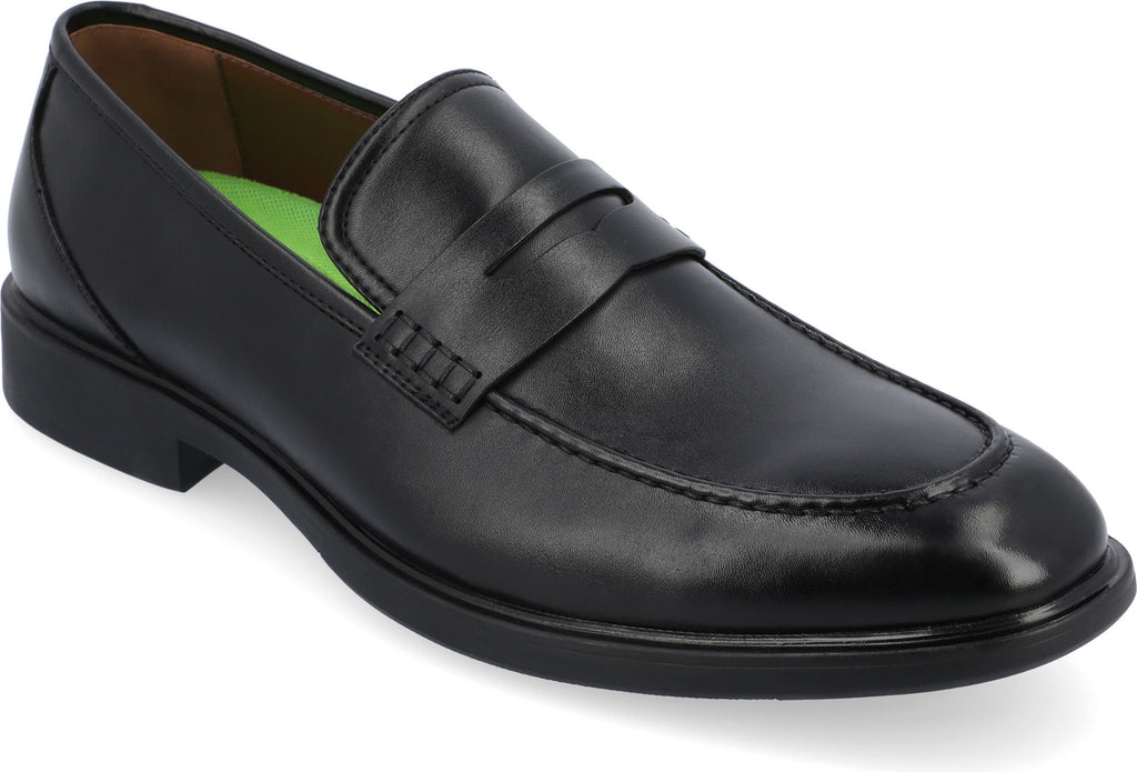 VANCE CO Keith Vegan Leather Penny Loafer, Main, color, BLACK