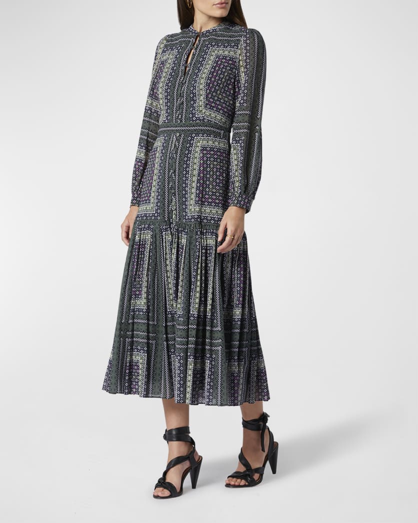 Joie Seesila Patterned Midi Dress