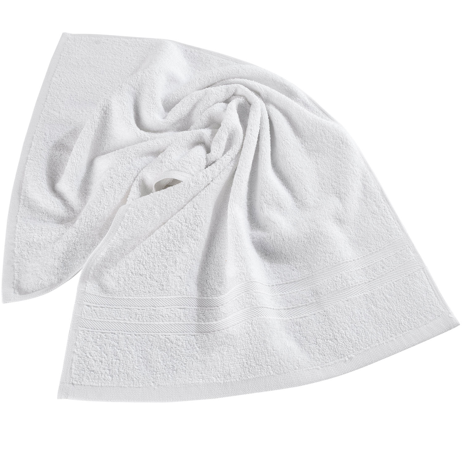 image 1 of Hammam Linen White Hand Towels Set of 4 – Luxury Cotton Hand Towels for Bathroom – Soft Quick Dry Towels