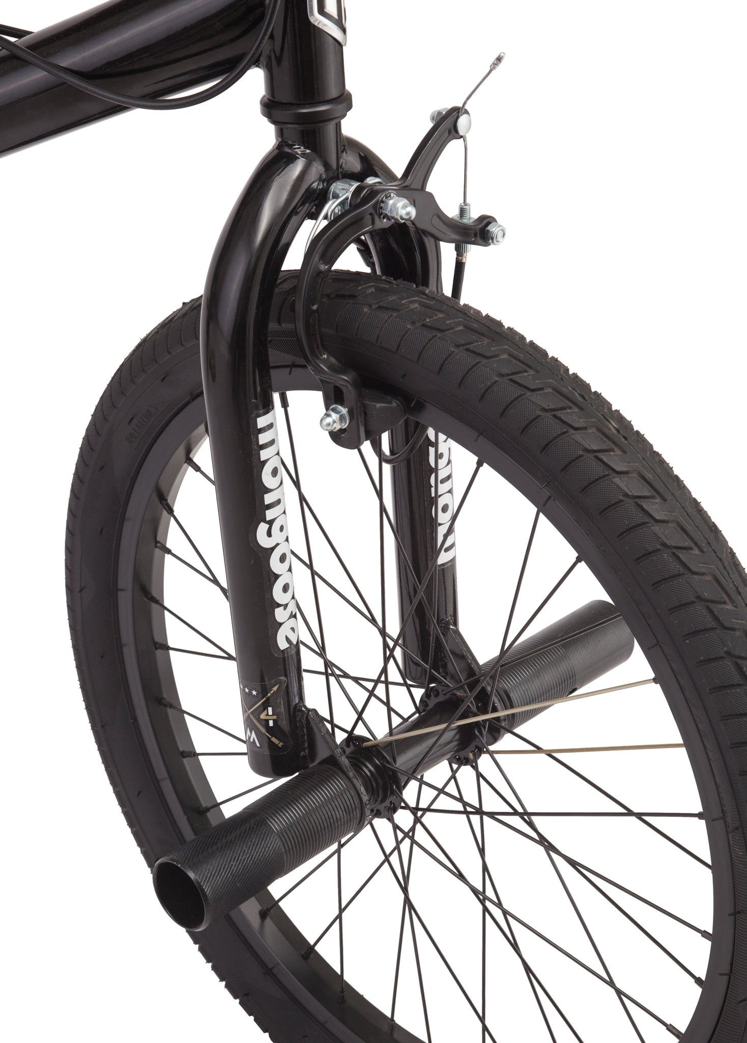 image 1 of Mongoose BRAWLER Boys' Freestyle BMX Bike, 20" wheels, Black