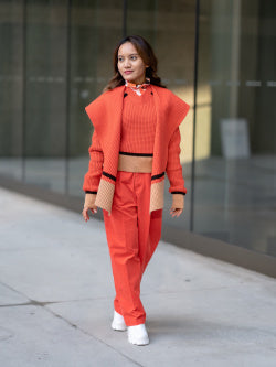 Knitted V-Neck Long-Sleeve Sweater (MARNI)