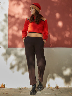 Knitted V-Neck Long-Sleeve Sweater (MARNI)