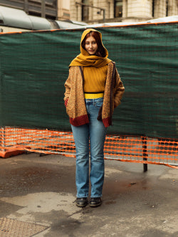 Knitted V-Neck Long-Sleeve Sweater (MARNI)